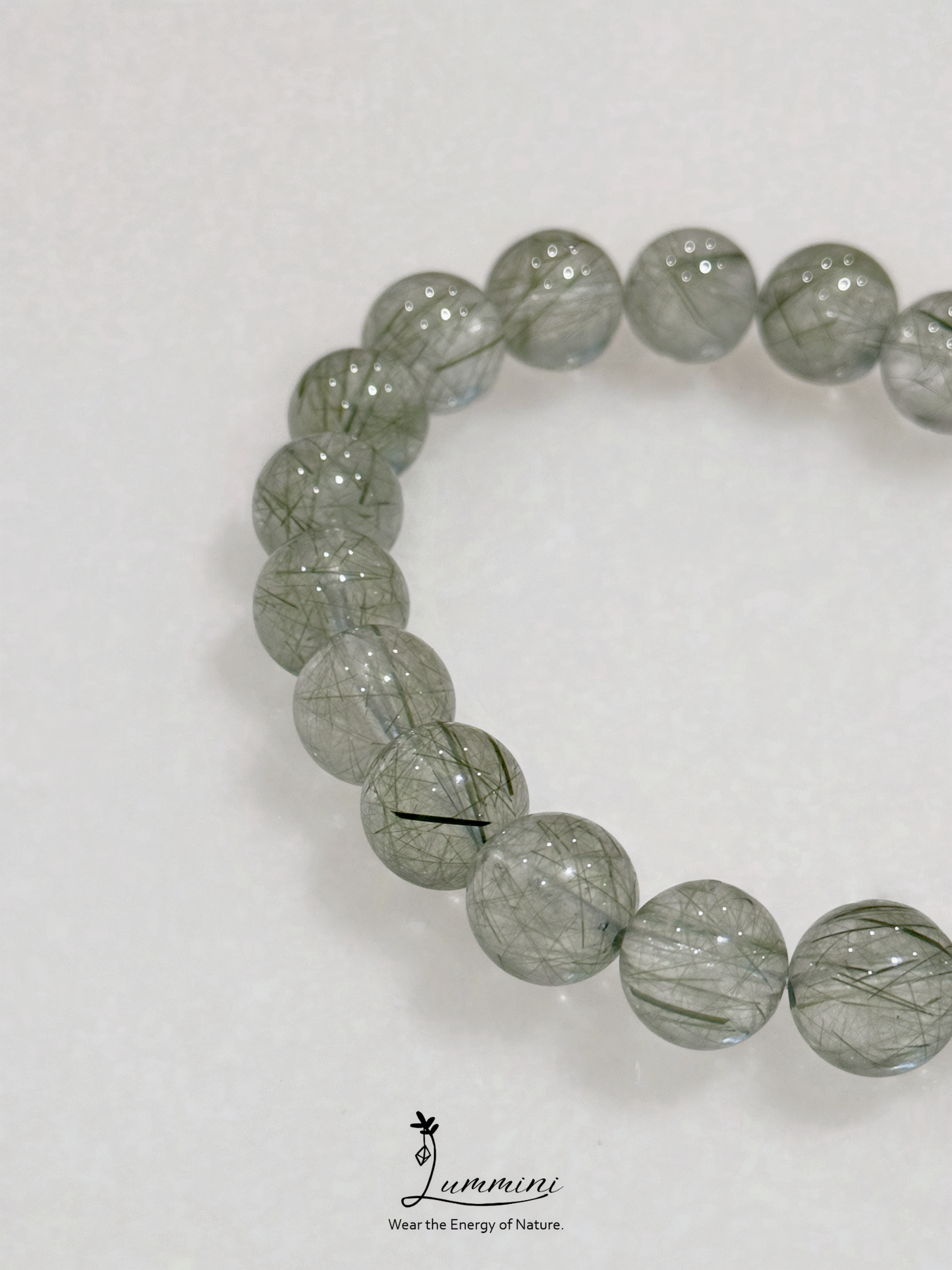 Green Rutilated Quartz Bracelet · Growth & Abundance · 9-10mm