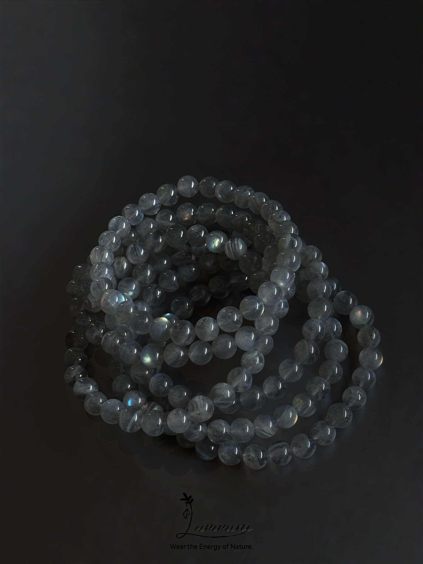 Grey Moonstone Bracelet · Intuition & Protective Energy