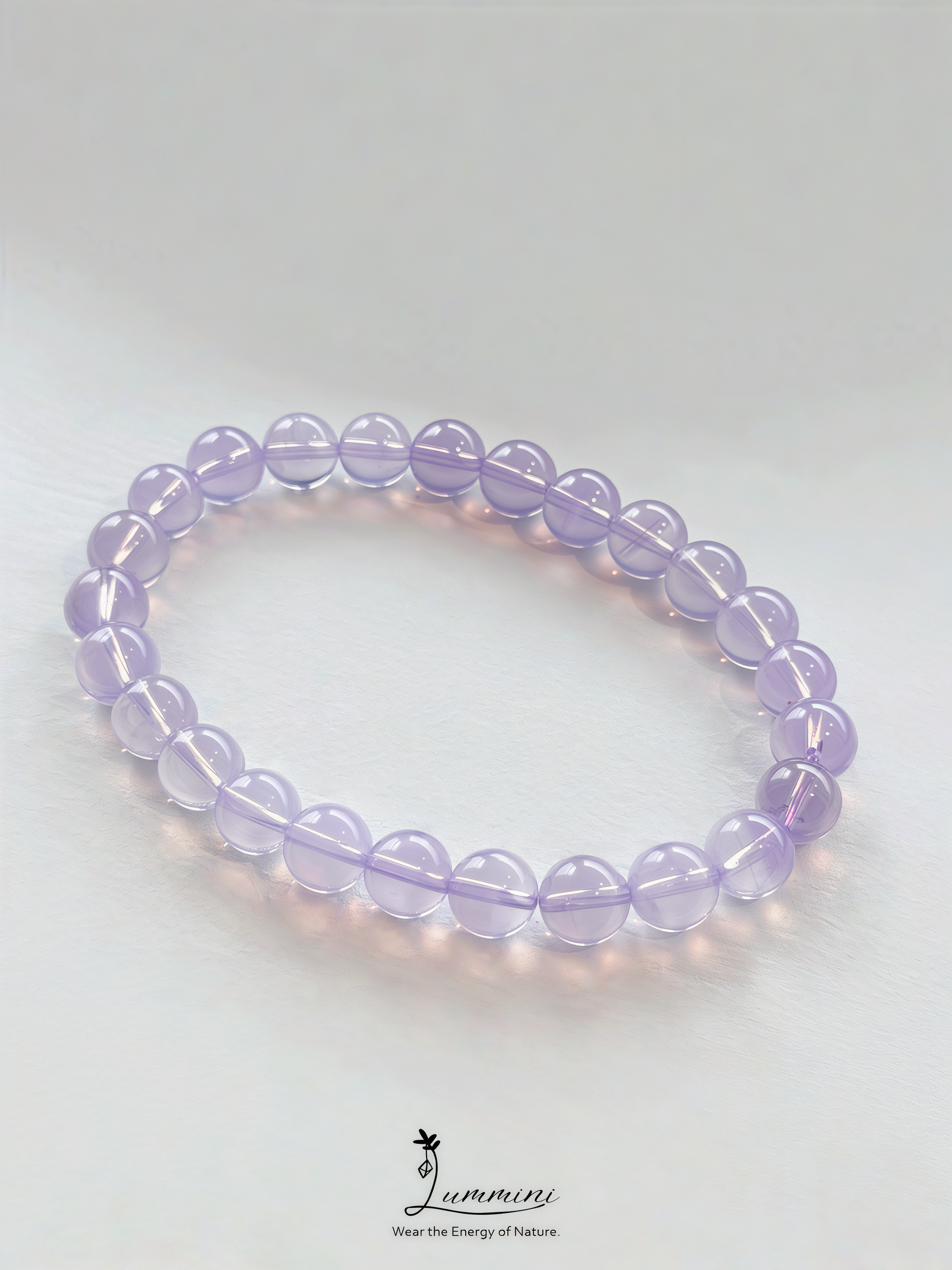 Lavender Quartz Bracelet · Soft Calm & Healing Energy · 7.5mm